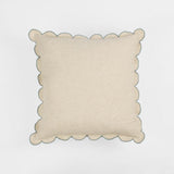 Scalloped Edge Cushion – Blue, 50 × 50 cm – view 1