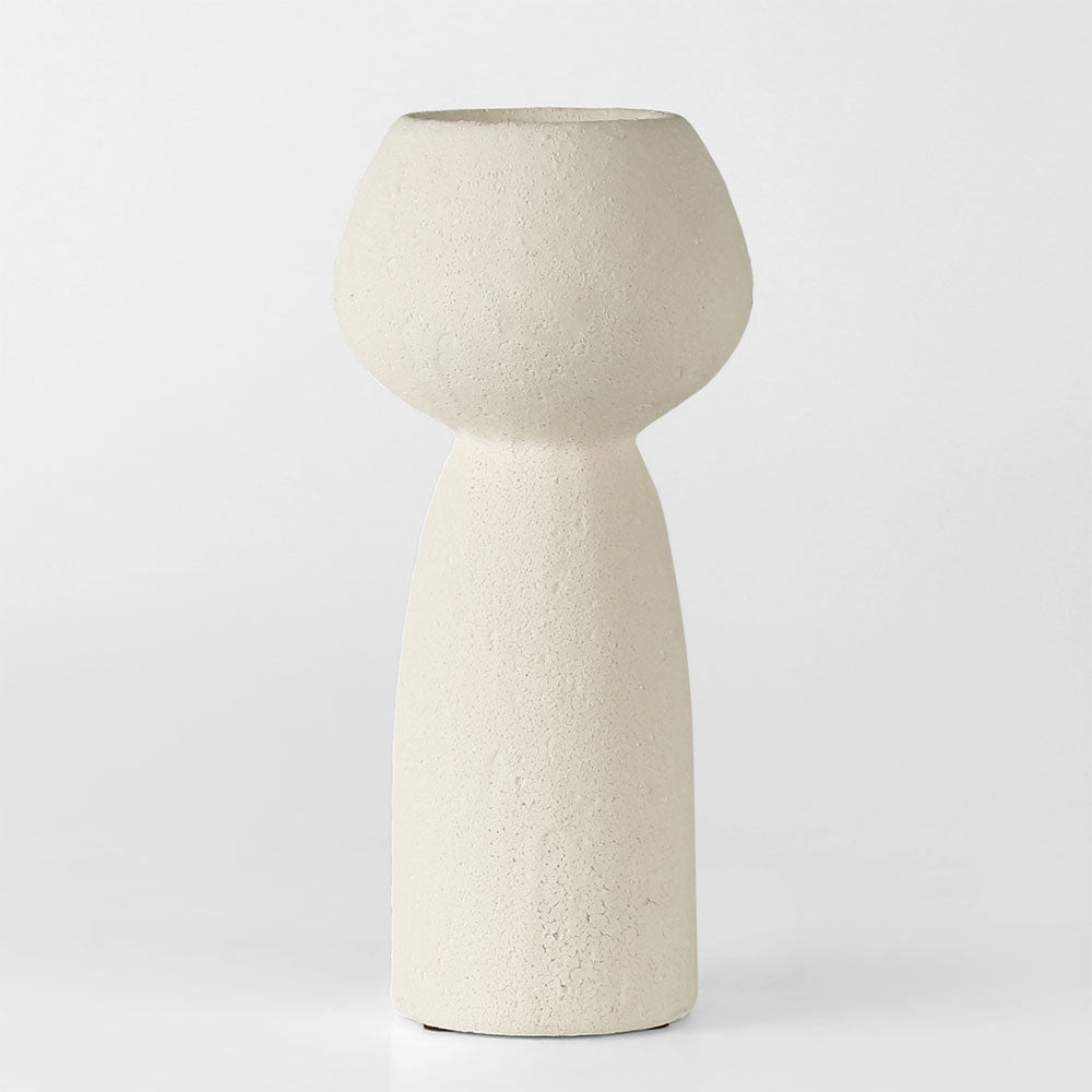 Sculptural Chalk Terracotta Vase – Small – view 1