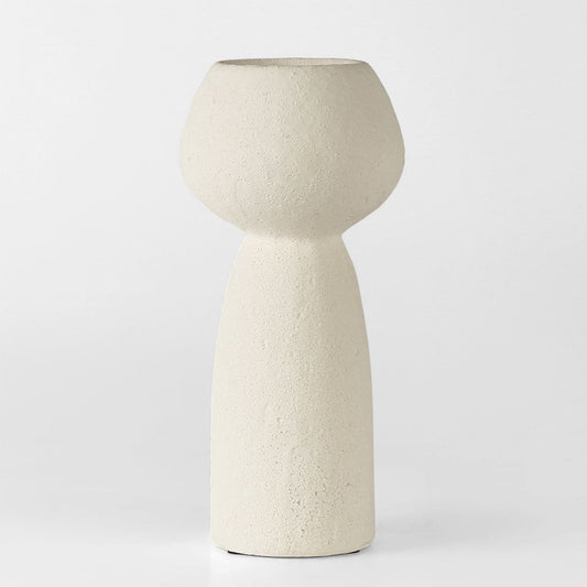 Sculptural Chalk Terracotta Vase – Small – view 1