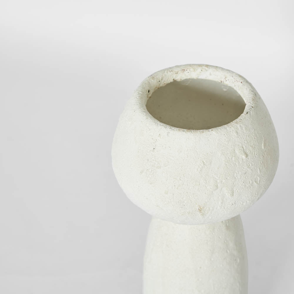Sculptural Chalk Terracotta Vase – Small – view 3