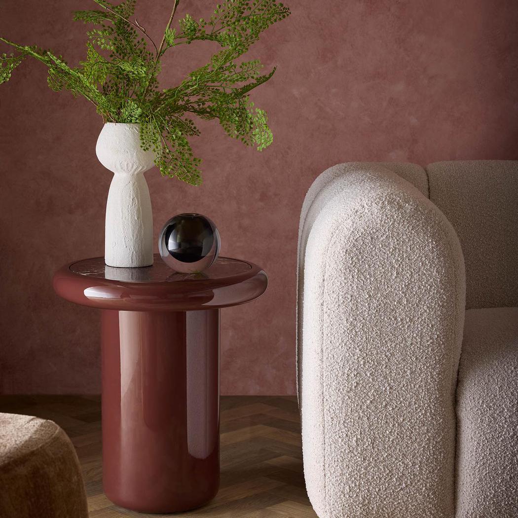 Sculptural Chalk Terracotta Vase – Small – view 4