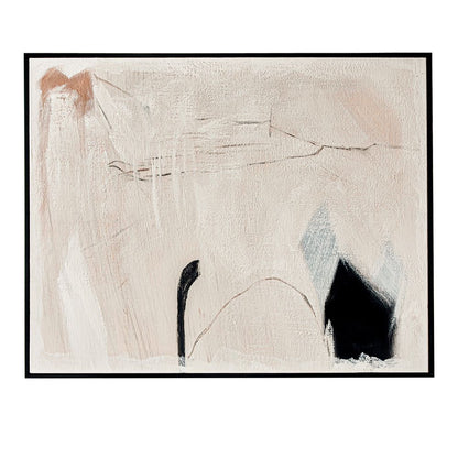 Soft Neutral Abstract Oil Canvas – 100 × 80 cm – view 1