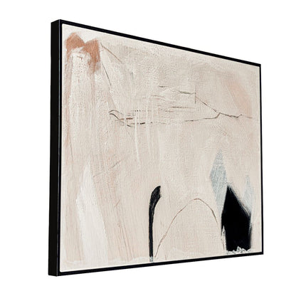 Soft Neutral Abstract Oil Canvas – 100 × 80 cm – view 2