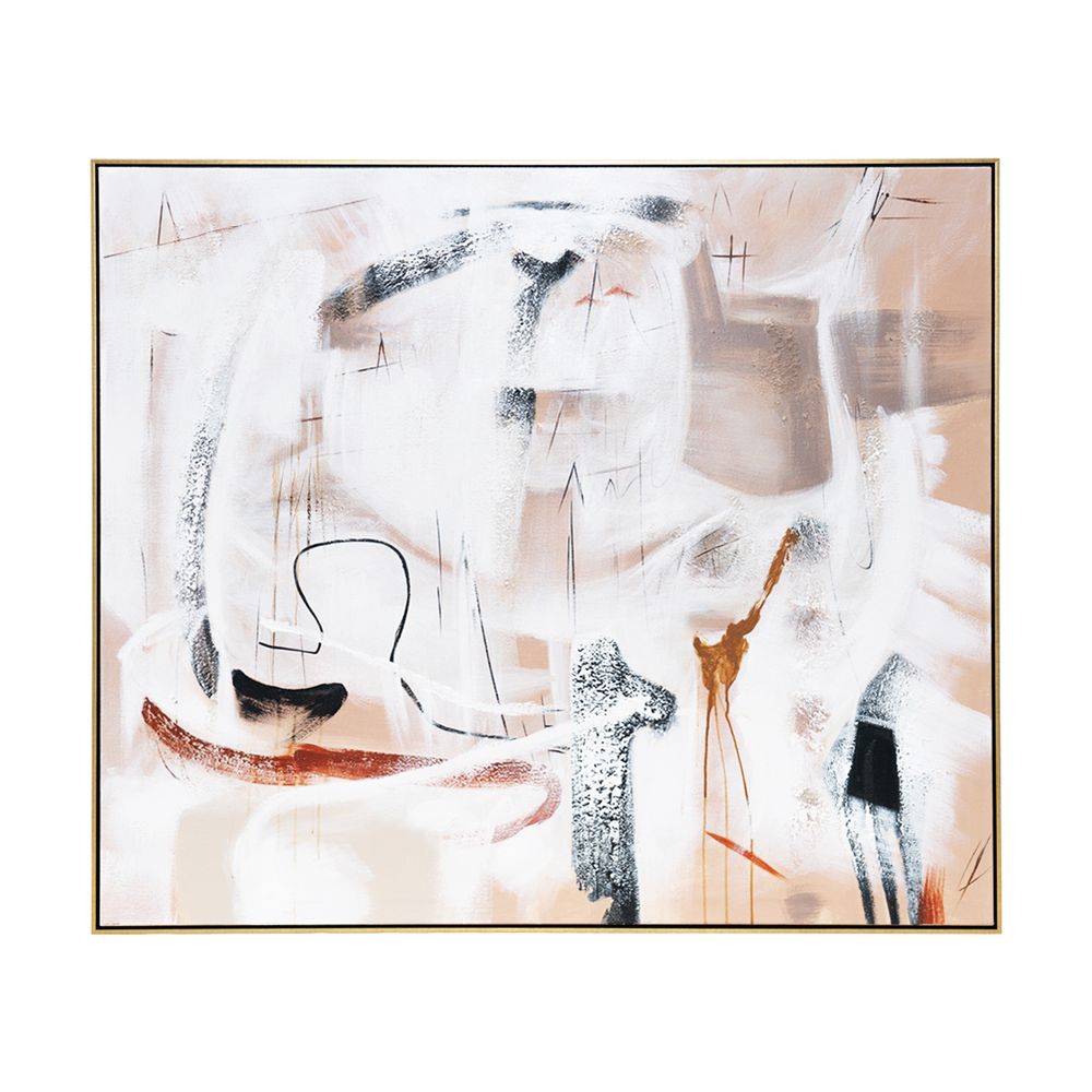 Earth Tone Freeform Oil Canvas – 140 × 120 cm – view 2