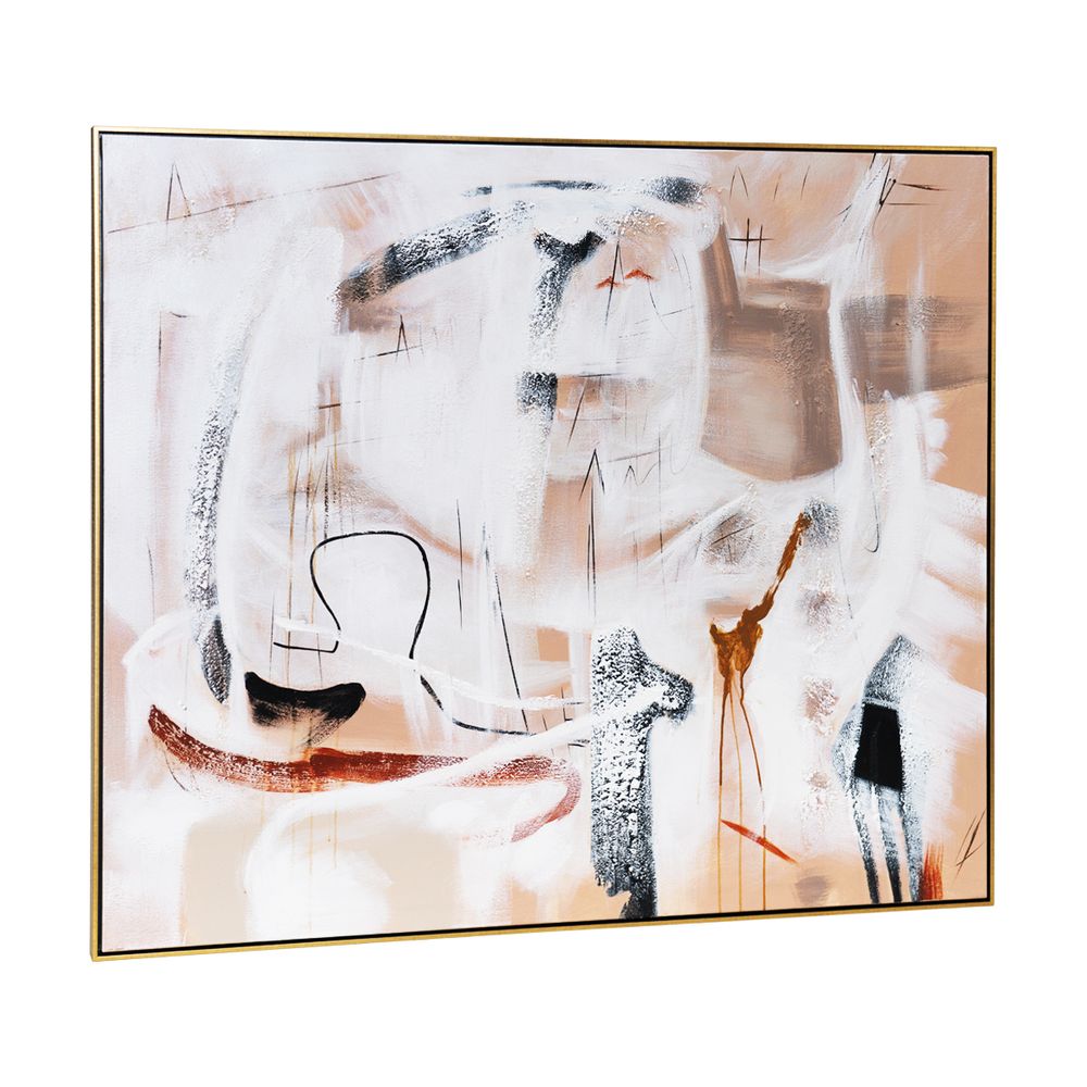 Earth Tone Freeform Oil Canvas – 140 × 120 cm – view 1