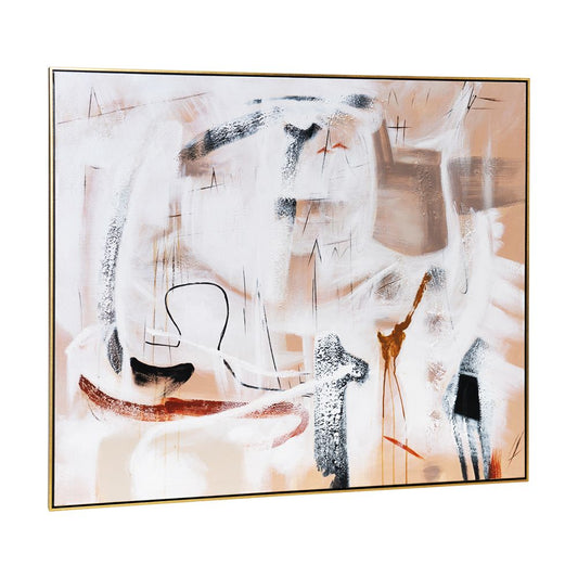 Earth Tone Freeform Oil Canvas – 140 × 120 cm – view 1
