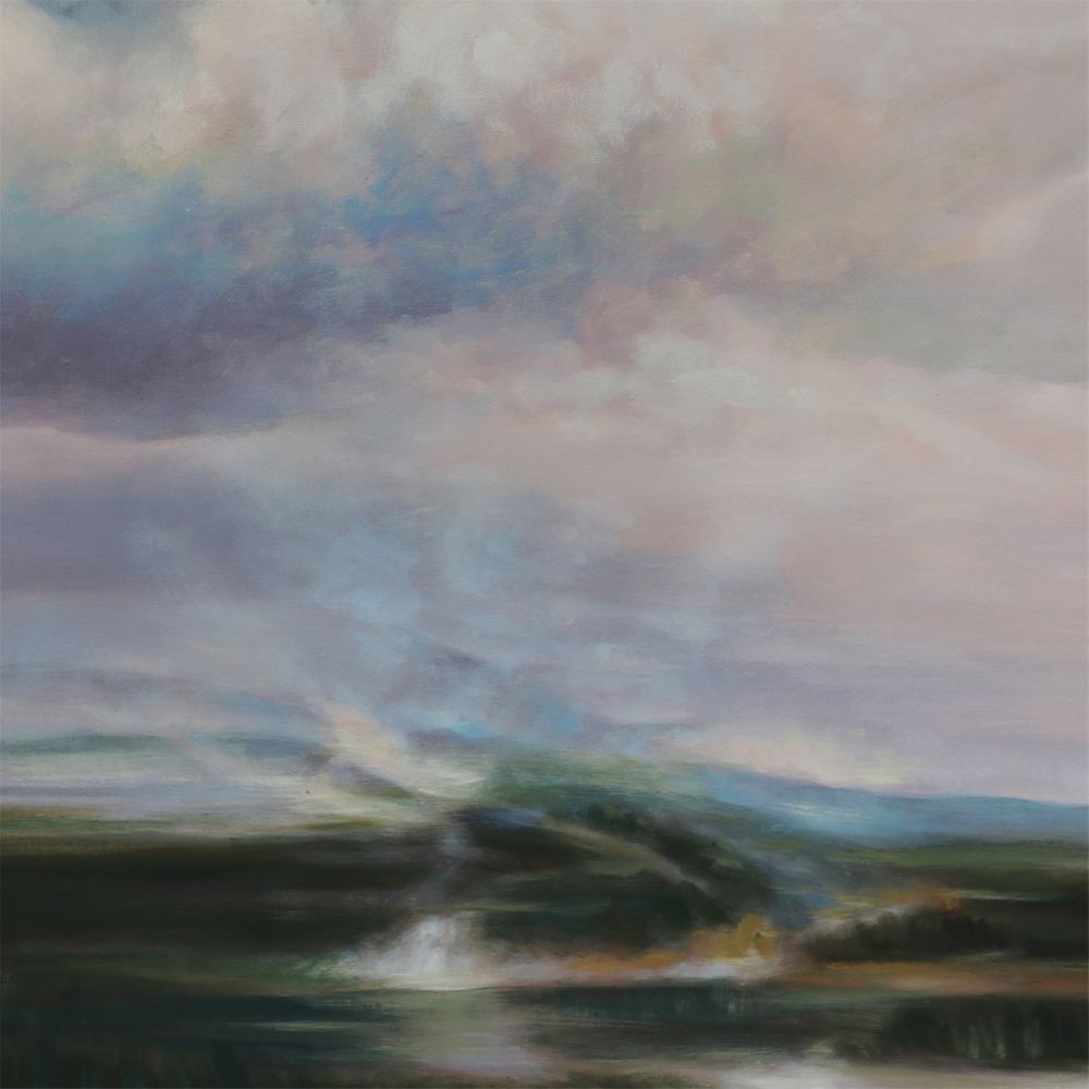 Soft Marsh Landscape Oil Canvas – 90 × 130 cm – view 2