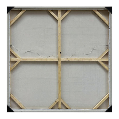 Charcoal Geometry Oil Canvas – 140 cm Square – view 8