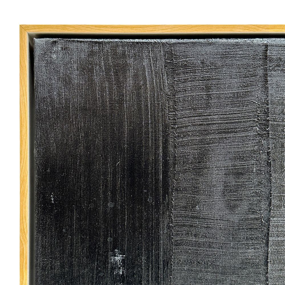 Charcoal Geometry Oil Canvas – 140 cm Square – view 7