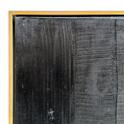 Charcoal Geometry Oil Canvas – 140 cm Square – view 7