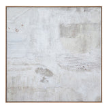 Quiet Ivory Texture Oil Canvas – 120 cm Square – view 1