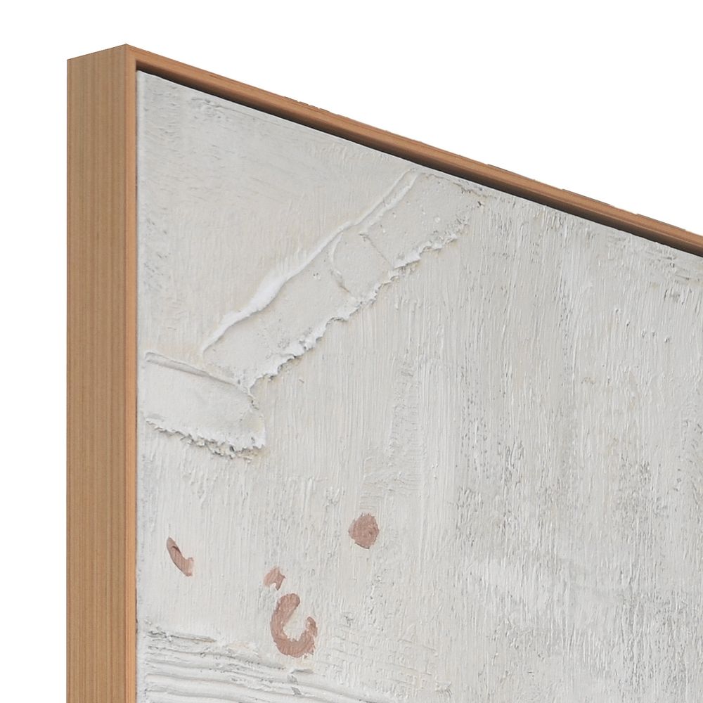 Quiet Ivory Texture Oil Canvas – 120 cm Square – view 4
