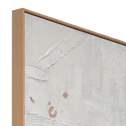 Quiet Ivory Texture Oil Canvas – 120 cm Square – view 4