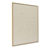 Quiet Texture Neutral Framed Canvas – 125 × 95 cm – view 1