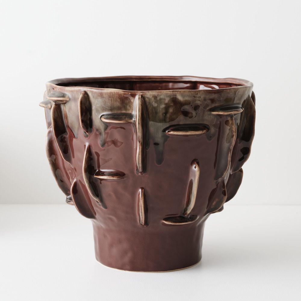 Rounded Decorative Pot – 33 cm – view 2