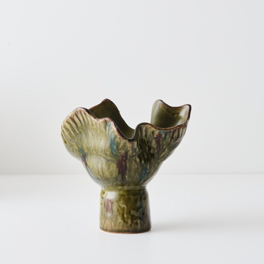 Gathered Texture Decorative Vase – 19 cm – view 2