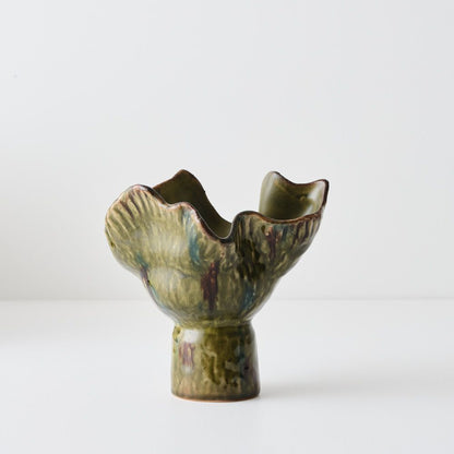 Gathered Texture Decorative Vase – 19 cm – view 2